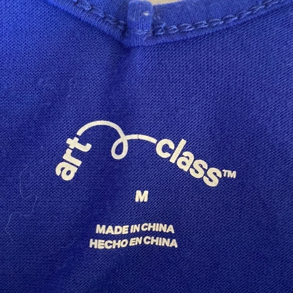 Art Class Cold Shoulder Blue Top M
